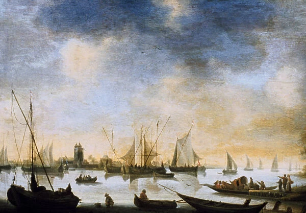 River view, 17th Century. Artist: Jan van Goyen