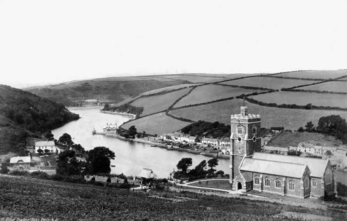 Framed Print : River Yealme; Noss Church, c1882 Framed Print : River Yealme; Noss Church, c1882