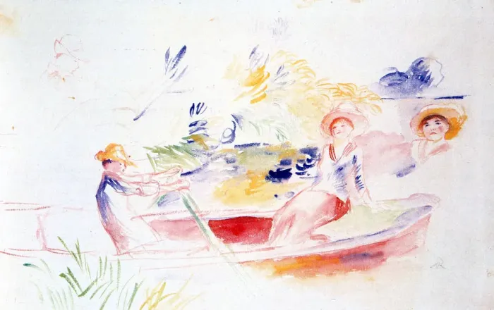 Framed Print : On the Riverbank, 20th Century. Artist: Pierre-Auguste Renoir Framed Print : On the Riverbank, 20th Century. Artist: Pierre-Auguste Renoir