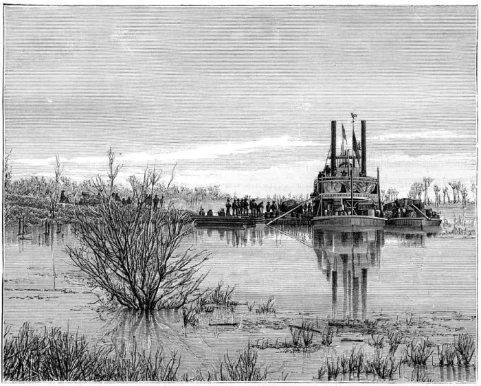 Framed Print : Riverboat on the Red River, Canada, 19th century. Artist: Taylor Framed Print : Riverboat on the Red River, Canada, 19th century. Artist: Taylor