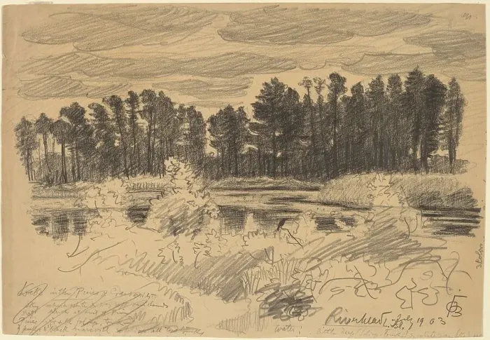Framed Print : Riverhead, Long Island, 1903. Creator: Oscar Bluemner Framed Print : Riverhead, Long Island, 1903. Creator: Oscar Bluemner
