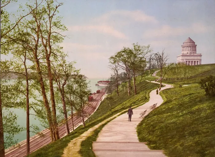 Framed Print : Riverside Park and Grant's Tomb, New York, c1901. Creator: Unknown Framed Print : Riverside Park and Grant's Tomb, New York, c1901. Creator: Unknown