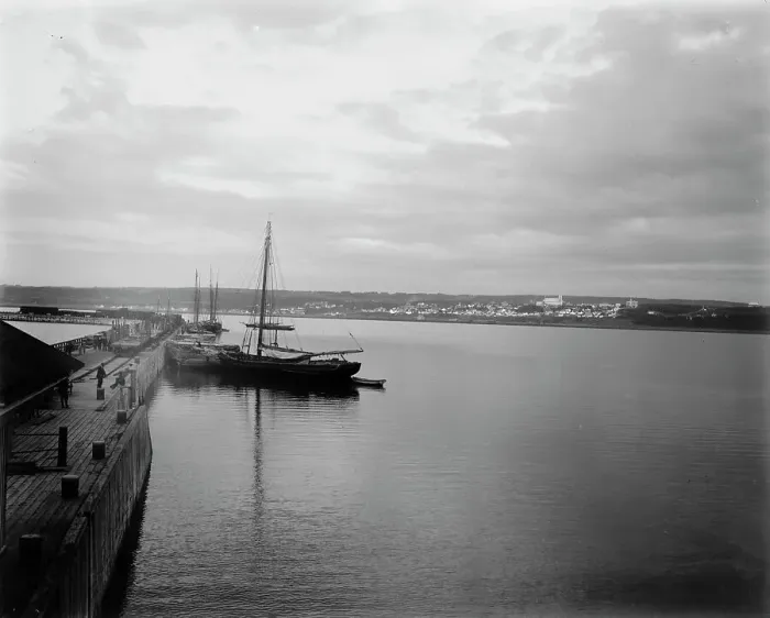 Framed Print : Riviere Du Loup, St. Lawrence River, between 1890 and 1901. Creator: Unknown Framed Print : Riviere Du Loup, St. Lawrence River, between 1890 and 1901. Creator: Unknown