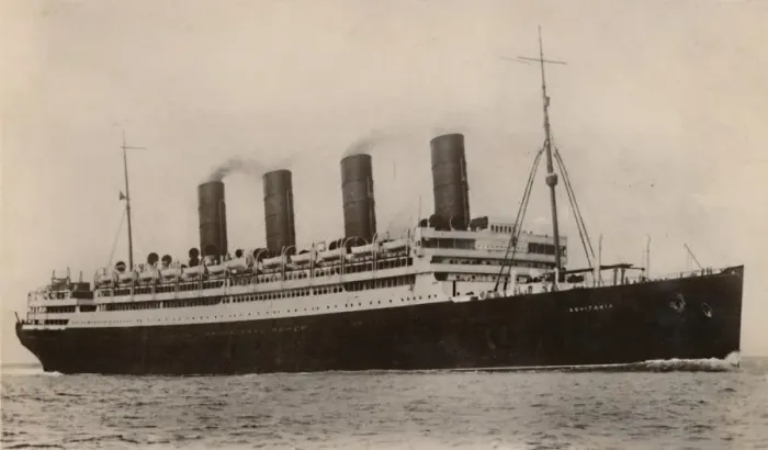 Framed Print : RMS Aquitania, c1930. Creator: Unknown Framed Print : RMS Aquitania, c1930. Creator: Unknown