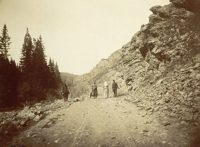 Framed Print : Road From Beloretsk to Kliuchi, 1909. Creator: Nikolai Georgievich Katanaev Framed Print : Road From Beloretsk to Kliuchi, 1909. Creator: Nikolai Georgievich Katanaev
