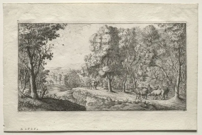 Framed Print : The Road at the Border of the Woods. Creator: Albert Flamen (Flemish, c. 1620-1669) Framed Print : The Road at the Border of the Woods. Creator: Albert Flamen (Flemish, c. 1620-1669)