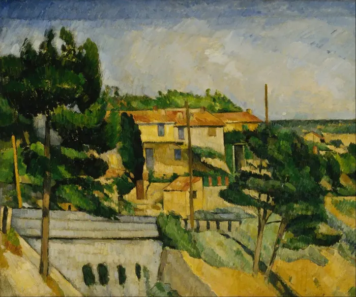 Framed Print : The Road Bridge at L Estaque. Artist: Cezanne, Paul (1839-1906) Framed Print : The Road Bridge at L Estaque. Artist: Cezanne, Paul (1839-1906)