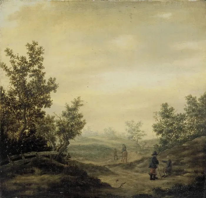 Framed Print : Road in the Dunes, c.1629-c.1684. Creator: Claes van Beresteyn Framed Print : Road in the Dunes, c.1629-c.1684. Creator: Claes van Beresteyn