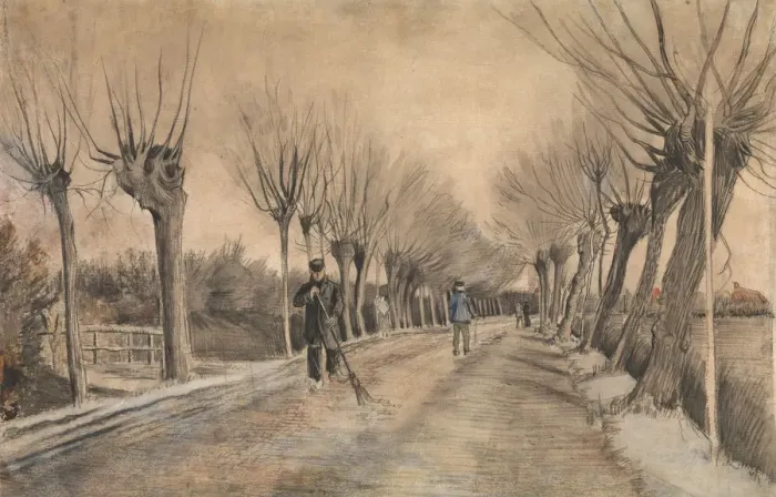 Framed Print : Road in Etten, 1881. Creator: Vincent van Gogh Framed Print : Road in Etten, 1881. Creator: Vincent van Gogh