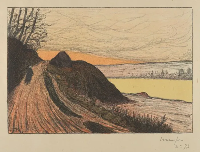 Framed Print : The Road from Gaud (La Route de Gaud), 1893. Creator: Maxime Emile Louis Maufra Framed Print : The Road from Gaud (La Route de Gaud), 1893. Creator: Maxime Emile Louis Maufra