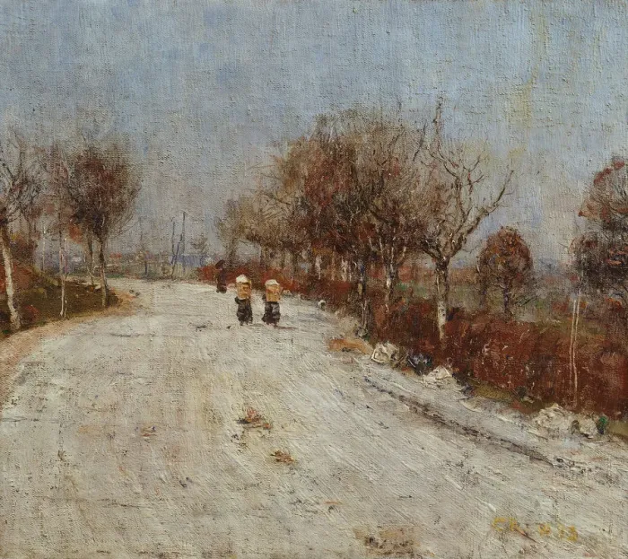 Framed Print : The Road to Gelmeroda, 1893. Artist: Rohlfs, Christian (1849-1938) Framed Print : The Road to Gelmeroda, 1893. Artist: Rohlfs, Christian (1849-1938)