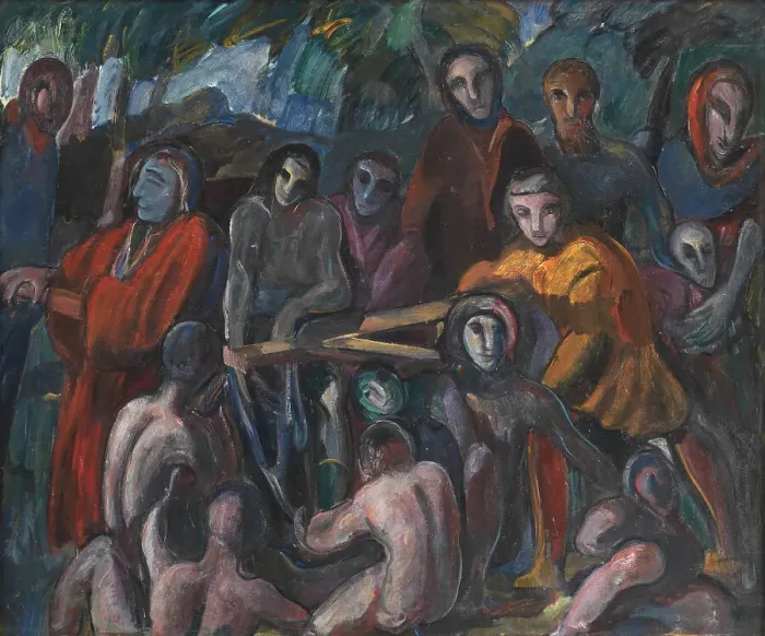 Framed Print : The Road to Golgotha, 1913-1914. Creator: Jens Adolf Emil Jerichau Framed Print : The Road to Golgotha, 1913-1914. Creator: Jens Adolf Emil Jerichau