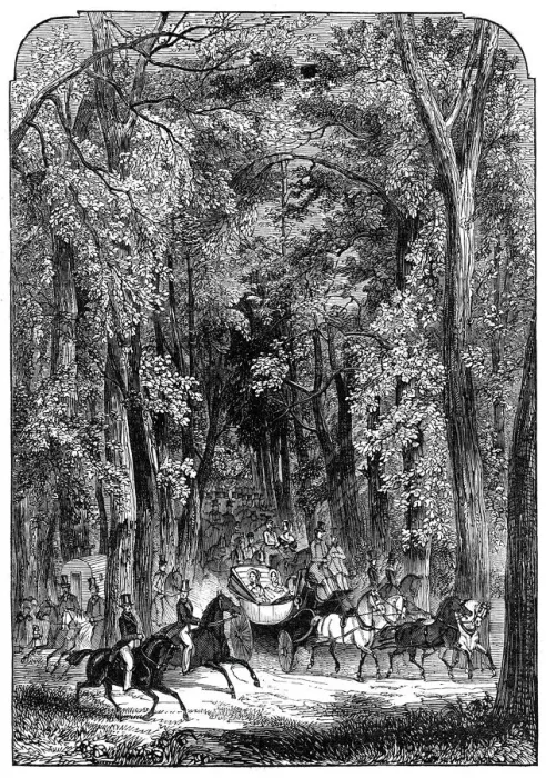 Framed Print : Road through Goodwood Park, 1844. Creator: Unknown Framed Print : Road through Goodwood Park, 1844. Creator: Unknown