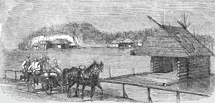 Framed Print : A Road in the Isles of Aland (Russia), 1854. Creator: Unknown Framed Print : A Road in the Isles of Aland (Russia), 1854. Creator: Unknown