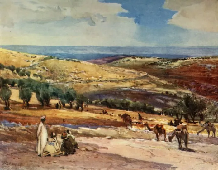 Framed Print : On the Road from Jerusalem to Bethany, 1902. Creator: John Fulleylove Framed Print : On the Road from Jerusalem to Bethany, 1902. Creator: John Fulleylove