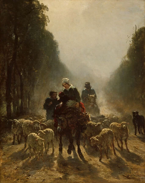 The Road to Market, 1858  /  59. Creator: Constant Troyon