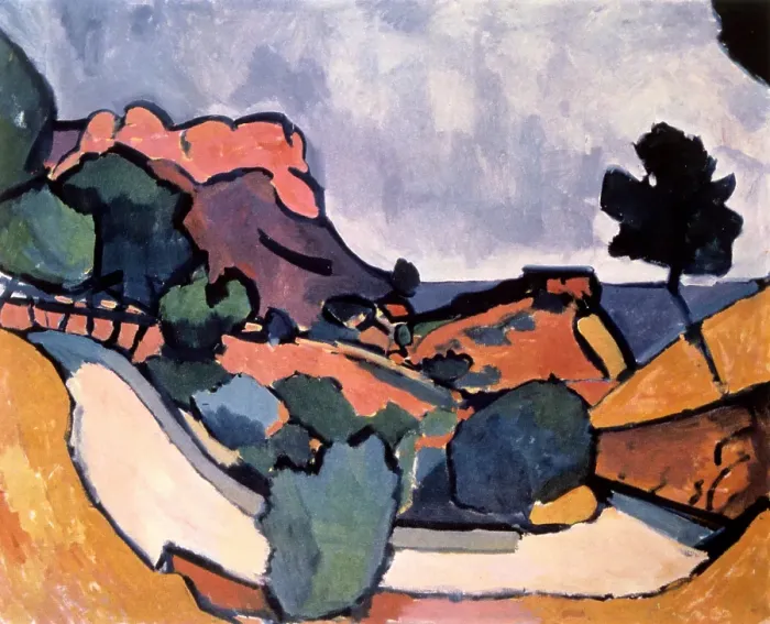Framed Print : Road in the Mountains, 1907. Creator: Andre Derain. Road in the Mountains, 1907. Creator: Andre Derain Framed Print : Road in the Mountains, 1907. Creator: Andre Derain. Road in the Mountains, 1907. Creator: Andre Derain