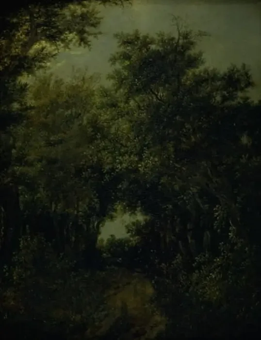 Framed Print : Road in an Oak Forrest, 1646. Creator: Jacob van Ruisdael Framed Print : Road in an Oak Forrest, 1646. Creator: Jacob van Ruisdael