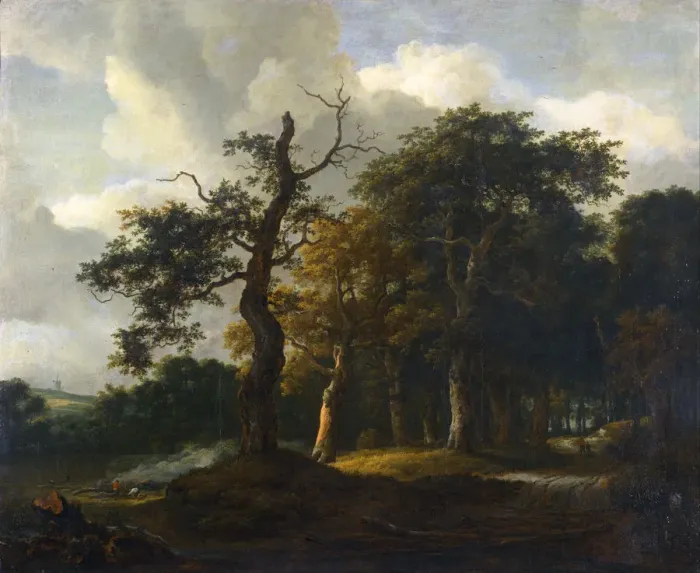 Framed Print : A Road through an Oak Wood. Artist: Ruisdael, Jacob Isaacksz, van (1628 / 29-1682) Framed Print : A Road through an Oak Wood. Artist: Ruisdael, Jacob Isaacksz, van (1628 / 29-1682)