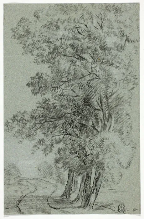 Framed Print : Road Past Trees, n.d. Creator: Pieter Gaal Framed Print : Road Past Trees, n.d. Creator: Pieter Gaal