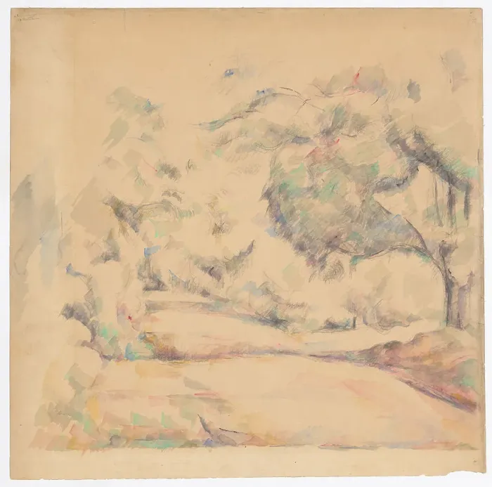 Framed Print : Road in Provence, c. 1885. Creator: Paul Cezanne Framed Print : Road in Provence, c. 1885. Creator: Paul Cezanne