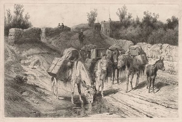 On the Road to Santa Fe. Creator: Peter Moran (American, 1841-1914)