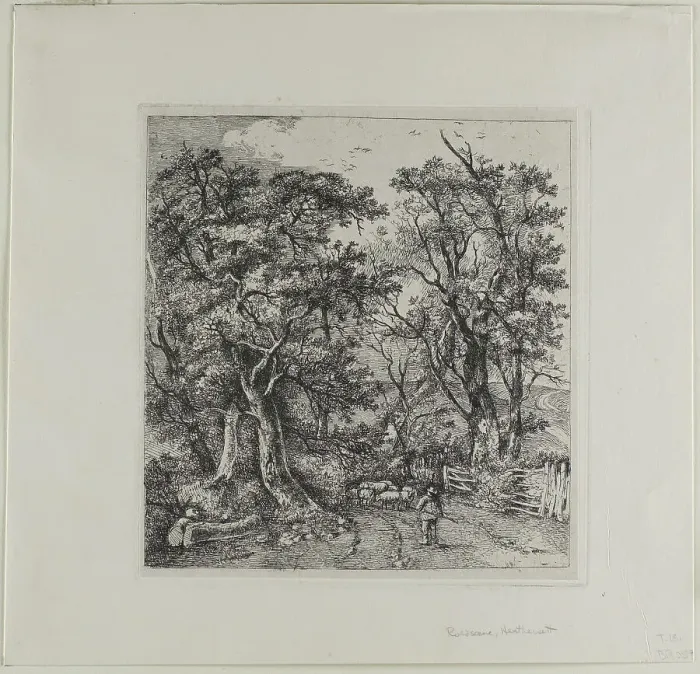 Framed Print : Road Scene, Heathersett, 1812. Creator: John Crome Framed Print : Road Scene, Heathersett, 1812. Creator: John Crome