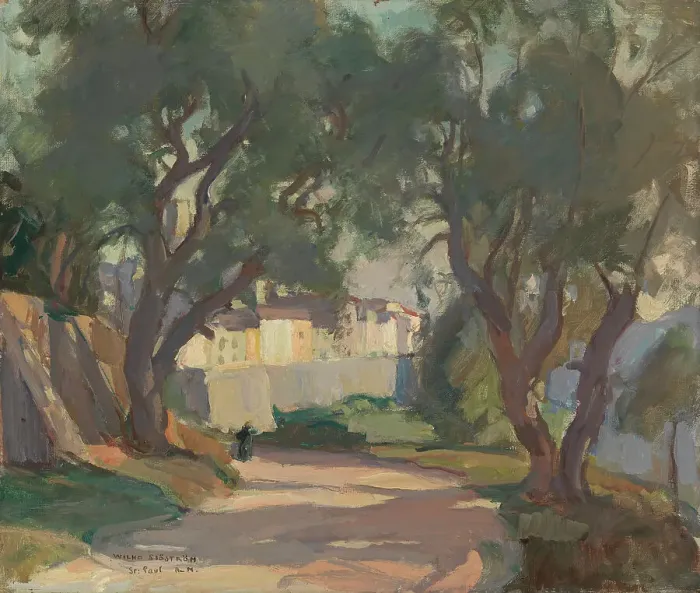 Framed Print : Road from the South of France, 1925. Creator: Vilho Sjöström Framed Print : Road from the South of France, 1925. Creator: Vilho Sjöström