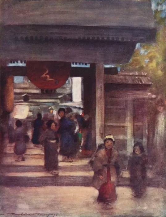 Framed Print : The Road to the Temple, c1887, (1901). Artist: Mortimer L Menpes Framed Print : The Road to the Temple, c1887, (1901). Artist: Mortimer L Menpes