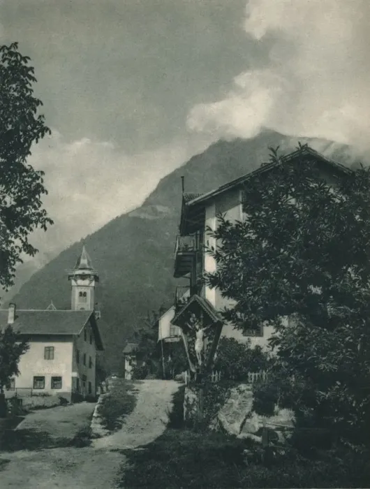 Framed Print : Road to Tyrol Castle, Merano, South Tyrol, Italy, 1927. Artist: Eugen Poppel Framed Print : Road to Tyrol Castle, Merano, South Tyrol, Italy, 1927. Artist: Eugen Poppel