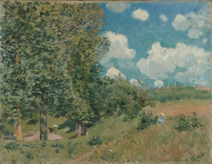Framed Print : The Road from Versailles to Saint-Germain, 1875. Artist: Sisley, Alfred (1839-1899) Framed Print : The Road from Versailles to Saint-Germain, 1875. Artist: Sisley, Alfred (1839-1899)