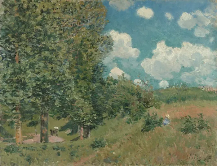 Framed Print : The Road from Versailles to Saint-Germain, 1875. Creator: Alfred Sisley Framed Print : The Road from Versailles to Saint-Germain, 1875. Creator: Alfred Sisley
