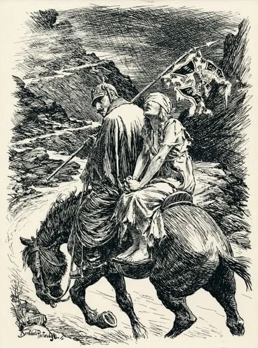 Framed Print : The Road of Victory - Stage VI, c1920. Artist: Bernard Partridge Framed Print : The Road of Victory - Stage VI, c1920. Artist: Bernard Partridge