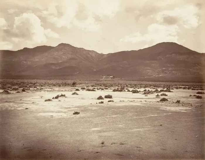 Framed Print : Road View to Sutro Tunnel, 1875, printed ca. 1876. Creator: Carleton Emmons Watkins Framed Print : Road View to Sutro Tunnel, 1875, printed ca. 1876. Creator: Carleton Emmons Watkins