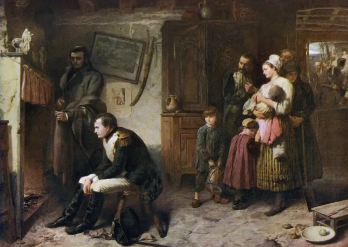 Framed Print : On the Road from Waterloo to Paris, 1863, (1912). Artist: Marcus Stone Framed Print : On the Road from Waterloo to Paris, 1863, (1912). Artist: Marcus Stone