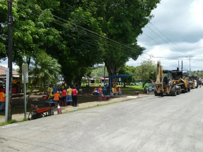 Framed Print : Road works in Costa Rica 2018. Creator: Unknown Framed Print : Road works in Costa Rica 2018. Creator: Unknown