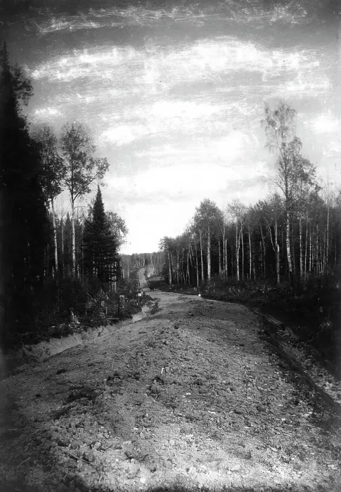 Framed Print : Roadbed Before Smoothing, 1909. Creator: Dorozhno-Stroitel'nyi Otdel Framed Print : Roadbed Before Smoothing, 1909. Creator: Dorozhno-Stroitel'nyi Otdel