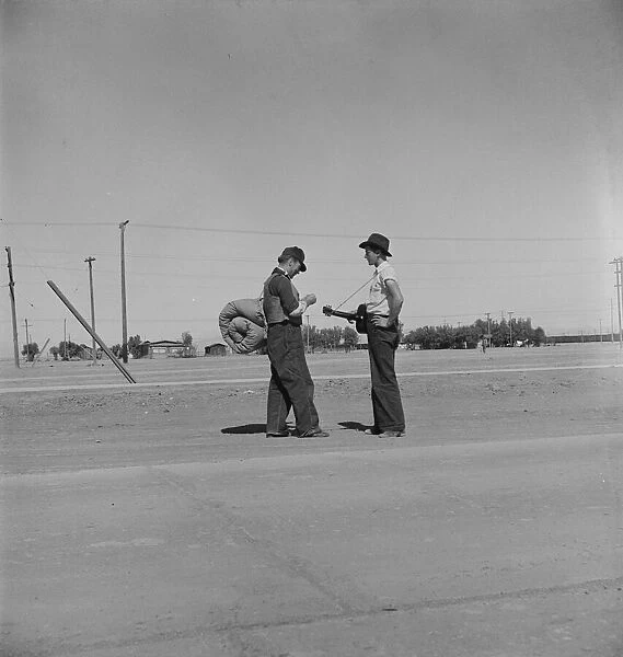 One of the roads leading into Calipatria, Imperial County, California, 1939. Creator: Dorothea Lange