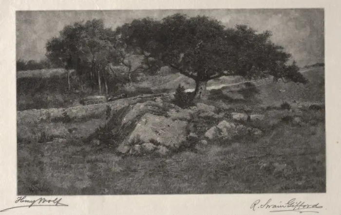 Framed Print : The Roadside. Creator: Henry Wolf (American, 1852-1916) Framed Print : The Roadside. Creator: Henry Wolf (American, 1852-1916)