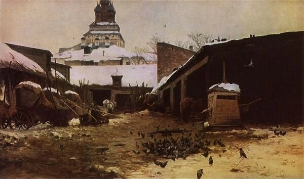 Roadside in Moscow, 1892, (1965). Creator: Sergey Ivanovich Svetoslavsky