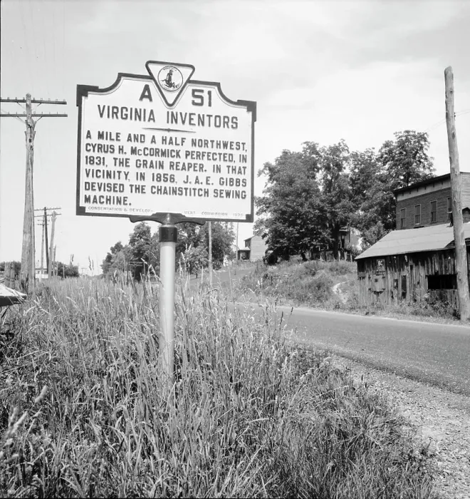 Framed Print : Roadsign at Steele's Tavern, Virginia, 1936. Creator: Dorothea Lange Framed Print : Roadsign at Steele's Tavern, Virginia, 1936. Creator: Dorothea Lange