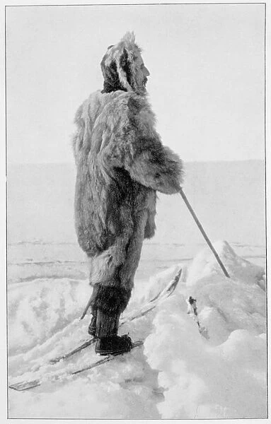 Roald Amundsen in polar kit, Antarctica, 1911-1912
