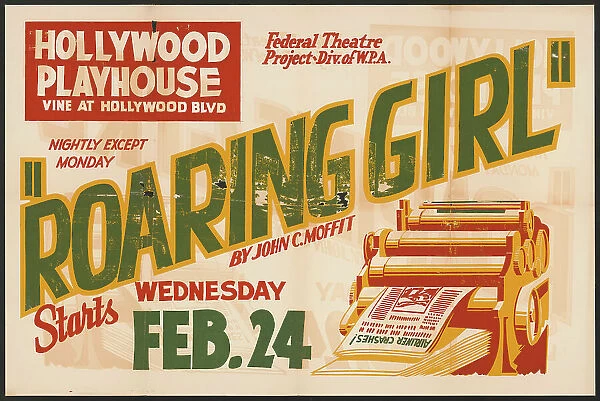 Roaring Girl, Los Angeles, [193-]. Creator: Unknown