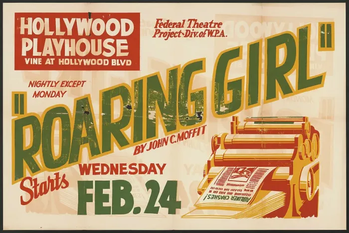 Framed Print : Roaring Girl, Los Angeles, [193-]. Creator: Unknown