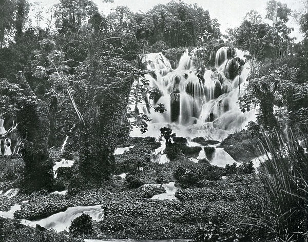 Roaring River Falls, Jamaica, c1905. Artist: Adolphe Duperly & Son