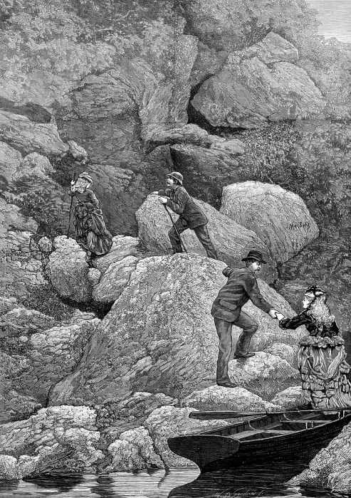Framed Print : Rob Roy's Cave, Loch Lomond, 1873. Creator: William Biscombe Gardner. Rob Roy's Cave, Loch Lomond, 1873. Creator: William Biscombe Gardner Framed Print : Rob Roy's Cave, Loch Lomond, 1873. Creator: William Biscombe Gardner. Rob Roy's Cave, Loch Lomond, 1873. Creator: William Biscombe Gardner