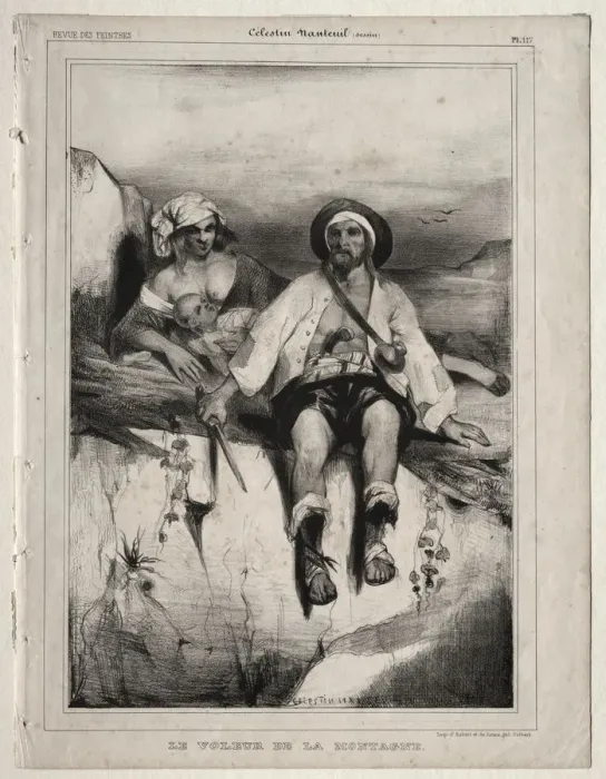 Framed Print : The Robber from the Mountain. Creator: Celestin Francois Nanteuil (French, 1813-1873) Framed Print : The Robber from the Mountain. Creator: Celestin Francois Nanteuil (French, 1813-1873)
