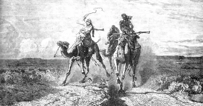 Framed Print : Robbers of the Desert; A Naturalist's Ride in the Atlas Mountains, 1875. Creator: Unknown Framed Print : Robbers of the Desert; A Naturalist's Ride in the Atlas Mountains, 1875. Creator: Unknown