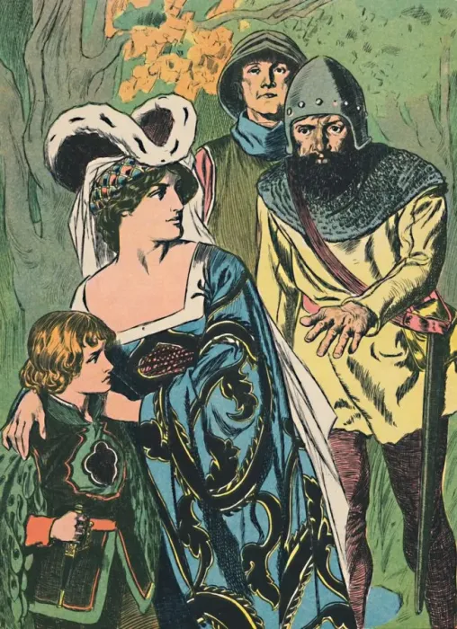 Framed Print : The Robbers Discover Queen Margaret and the Prince, c1907 Framed Print : The Robbers Discover Queen Margaret and the Prince, c1907
