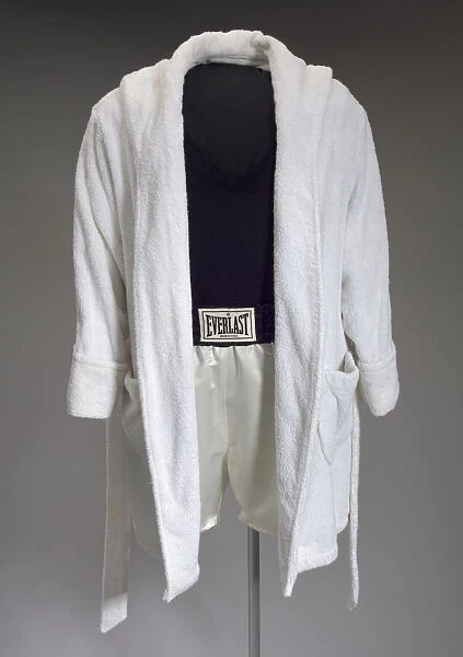 Robe and trunks worn by Denzel Washington as Rubin Carter in The Hurricane, 1999